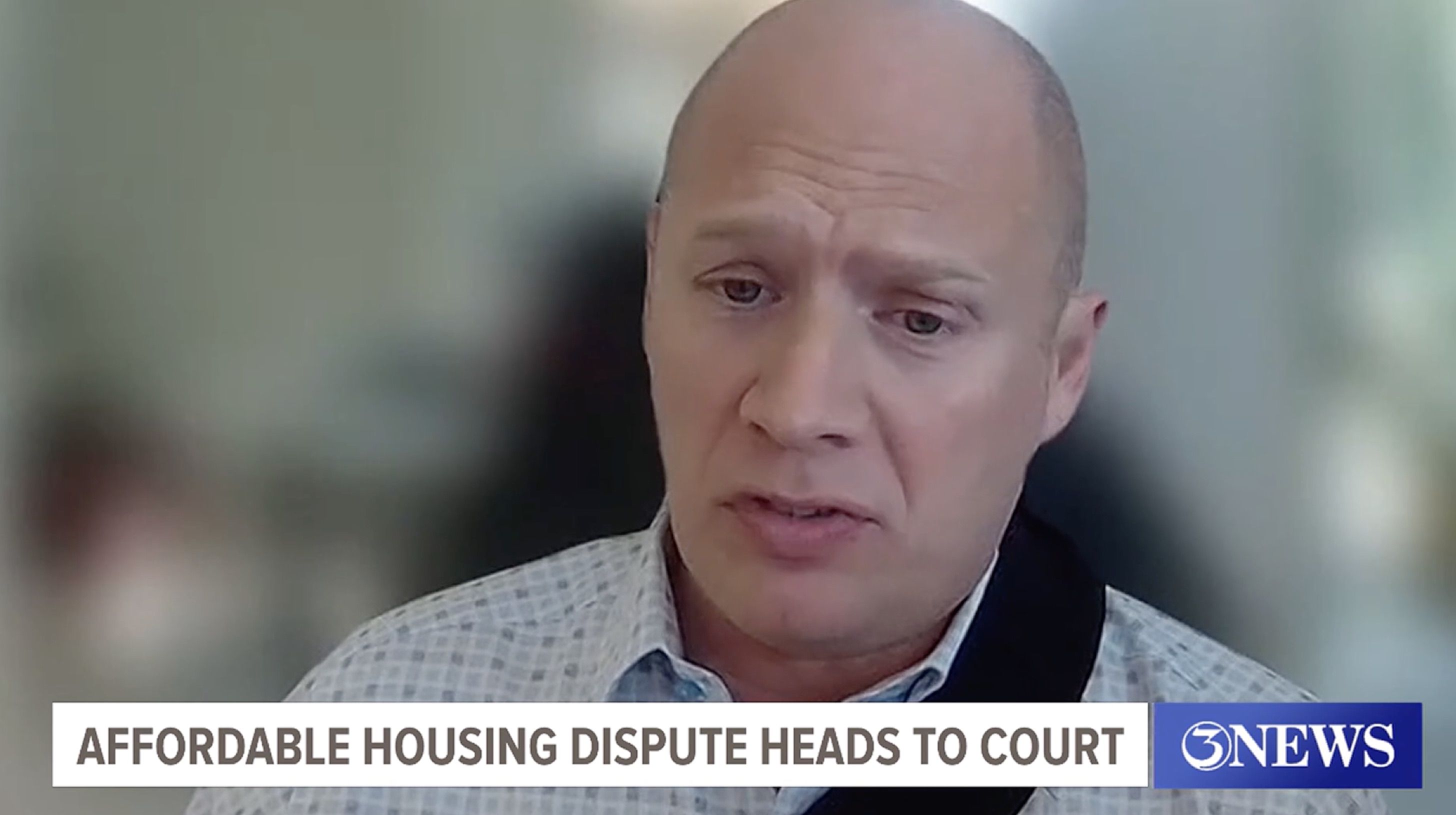 Joe Bruggeman during 3NEWS segment: Affordable Housing Dispute Heads to Court