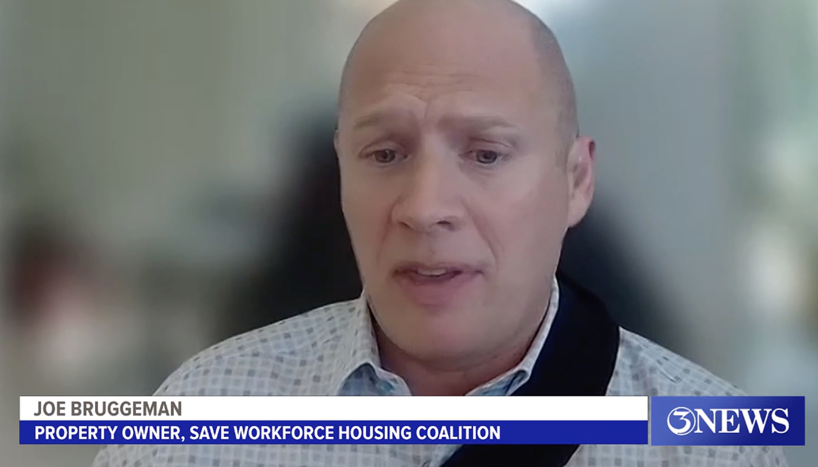 Joe Bruggeman (left) and Michael Gibson (right) on 3NEWS — Affordable Housing Dispute Heads to Court